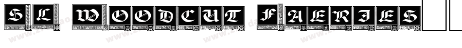SL Woodcut Faeries字体转换